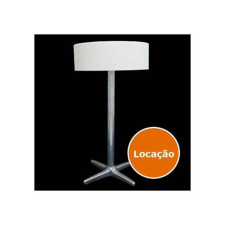 Locação de Mesa Bistrô de LED Pé Alumínio em SP | Móveis Led