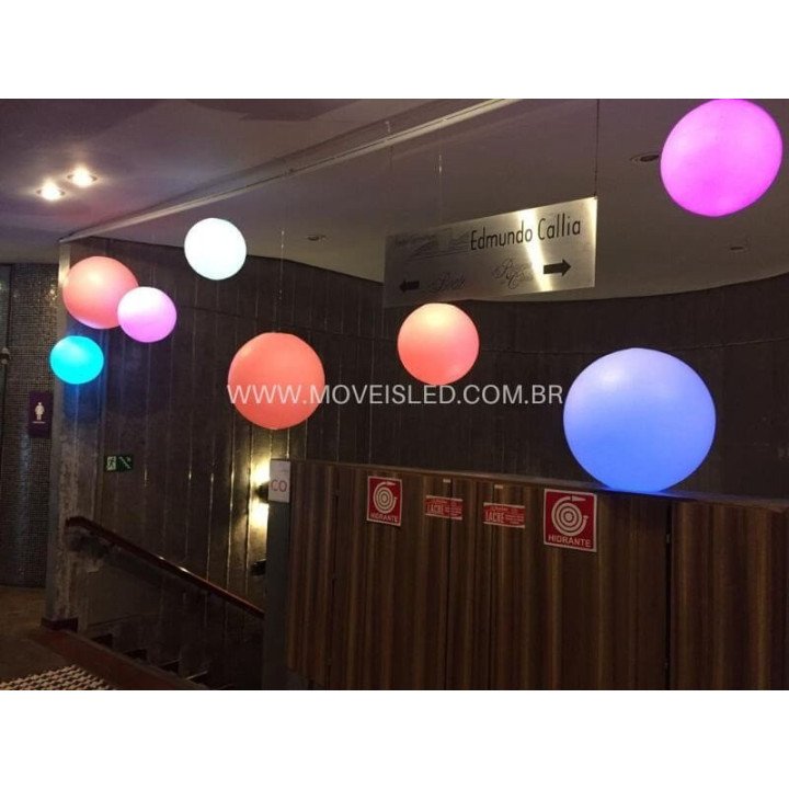 Locação de Esfera de LED 35 cm Aérea em São Paulo | Móveis Led