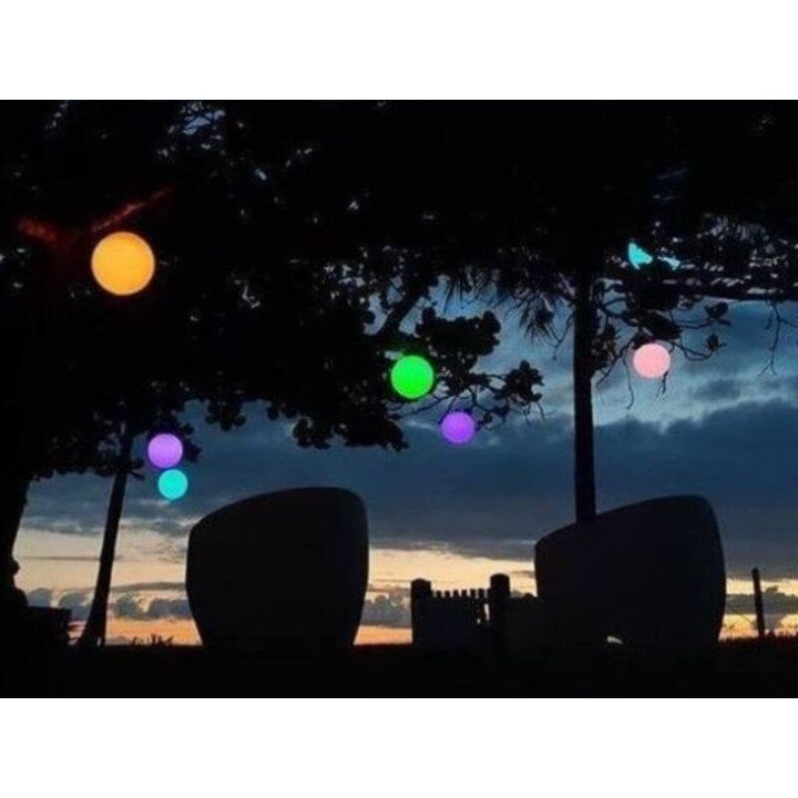 Locação de Esfera de LED 35 cm Aérea em São Paulo | Móveis Led