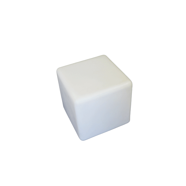 Puff Quadrado de LED RGBW sem Fio 43 cm | Móveis Led