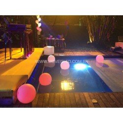 Esferas de Led de 35 cm para piscina  - Locação