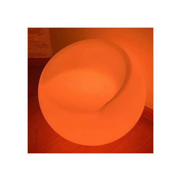Puff Redondo de LED RGBW sem Fio | Móveis Led