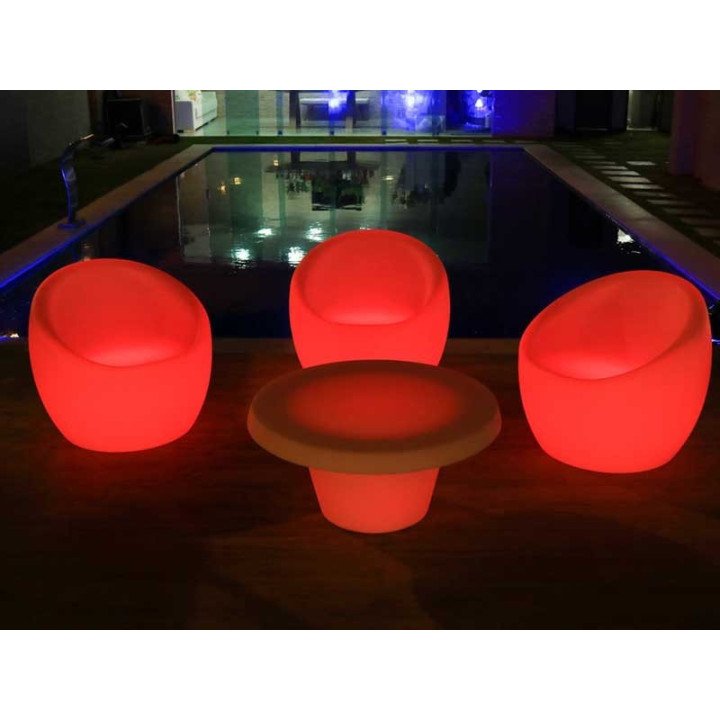 Poltrona de LED Oca RGB sem Fio Nova Geração | Móveis Led