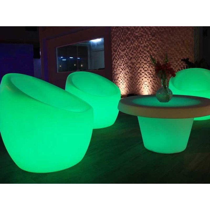 Poltrona de LED Oca RGB sem Fio Nova Geração | Móveis Led