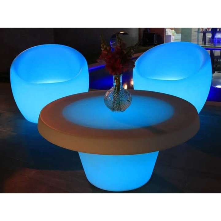 Poltrona de LED Oca RGB sem Fio Nova Geração | Móveis Led