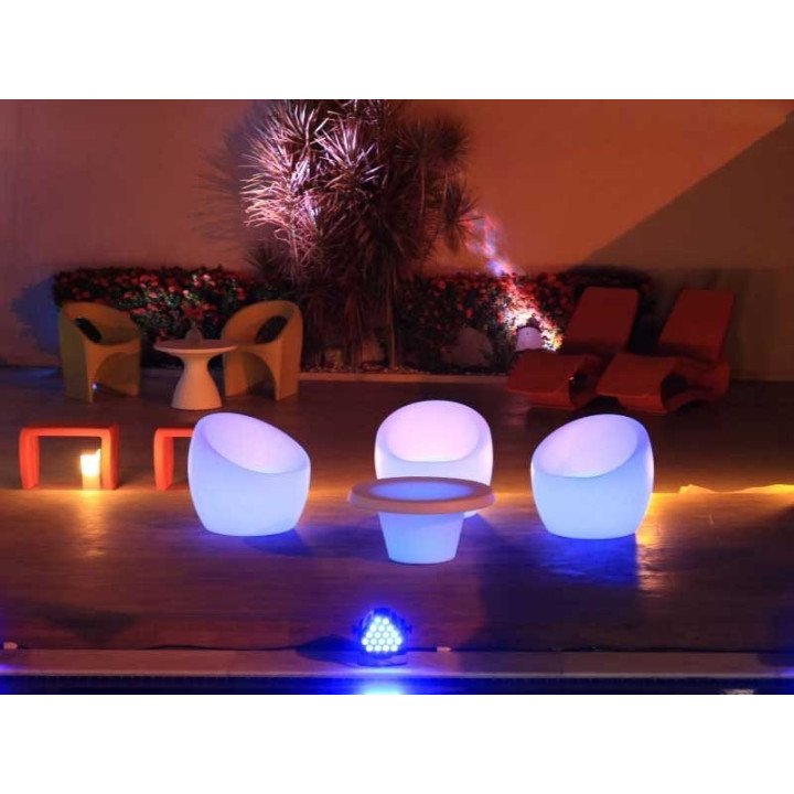 Poltrona de LED Oca RGB sem Fio Nova Geração | Móveis Led