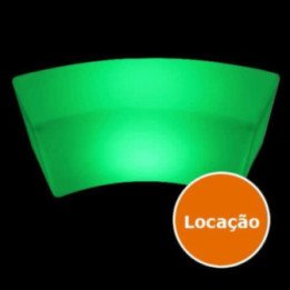 Locação de Puff de LED Curvo em São Paulo | Móveis Led