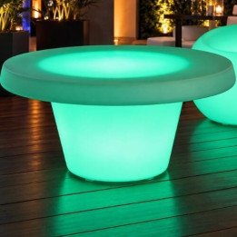 Locação de Mesa Baixa de LED Oca em São Paulo | Móveis Led
