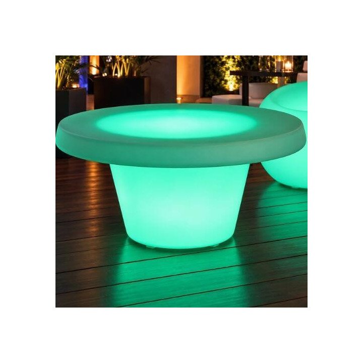 Locação de Mesa Baixa de LED Oca em São Paulo | Móveis Led