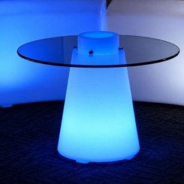 Locação de Mesa Baixa Cone de LED em São Paulo | Móveis Led