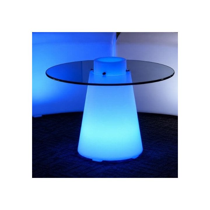 Locação de Mesa Baixa Cone de LED em São Paulo | Móveis Led