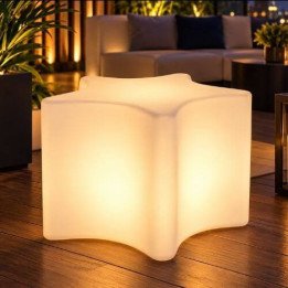 Locação de Puff Estrela de LED em São Paulo | Móveis Led