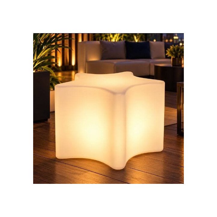 Locação de Puff Estrela de LED em São Paulo | Móveis Led