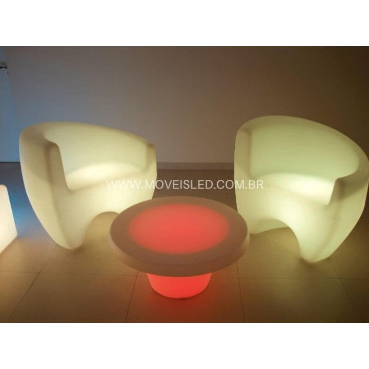 Locação de Poltrona de LED 95 cm em São Paulo | Móveis Led