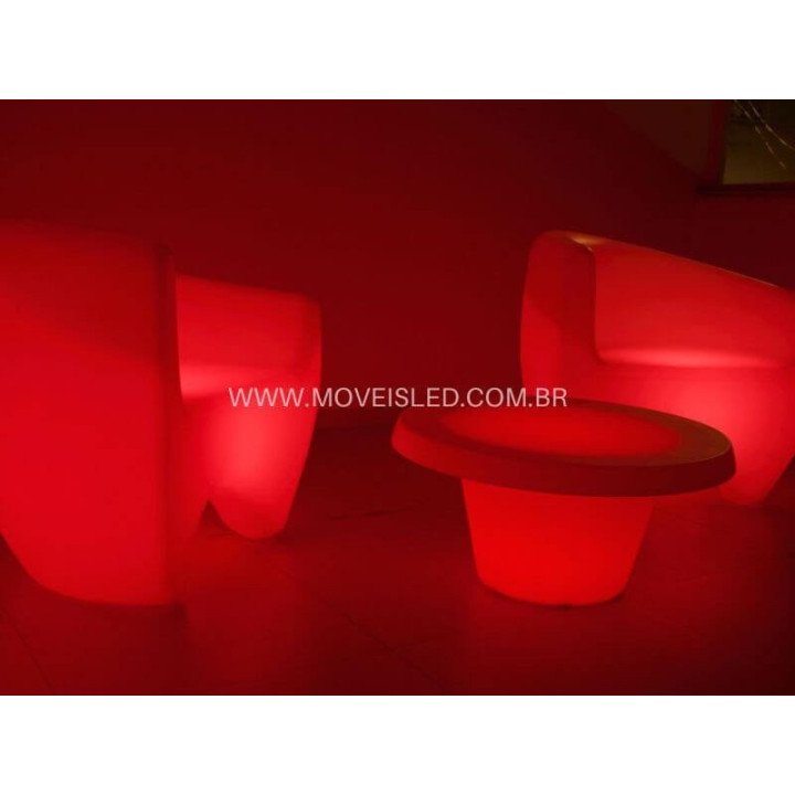 Locação de Poltrona de LED 95 cm em São Paulo | Móveis Led